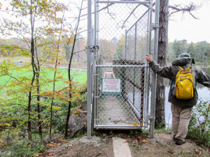 Locked out of a bridge the BT uses in Richfield Heritage Preserve