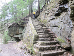 Some of the steps down to Henry Church Rock